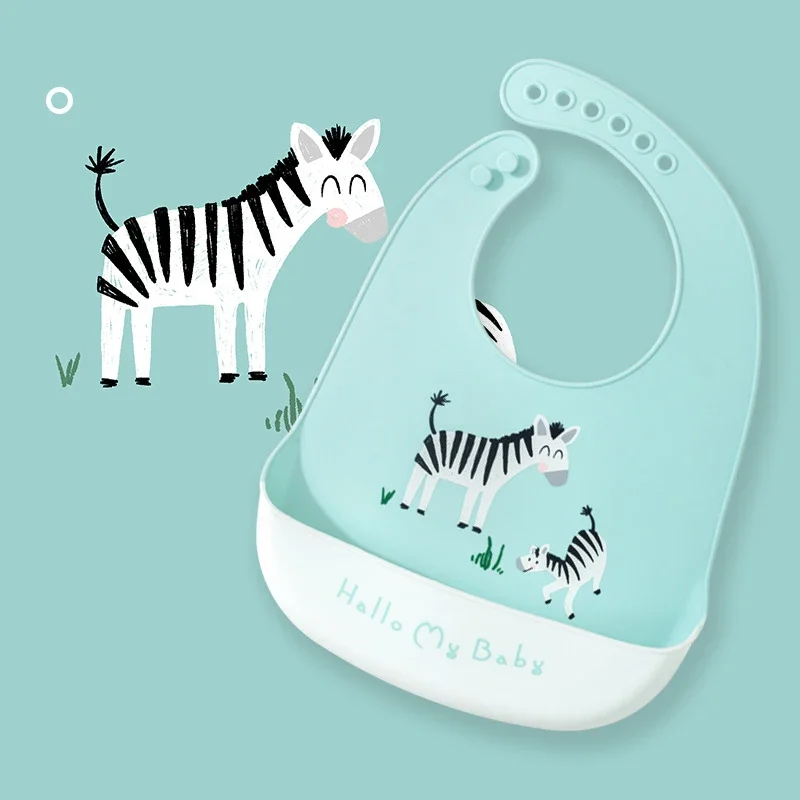Waterproof Baby Bibs Silicone - Celemek Bayi Anti Air, Perlengkapan Bayi,