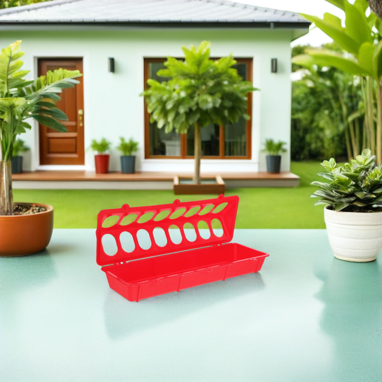 4 Buah Wadah Makanan Unggas Pl - Feeding ulasan dan harga