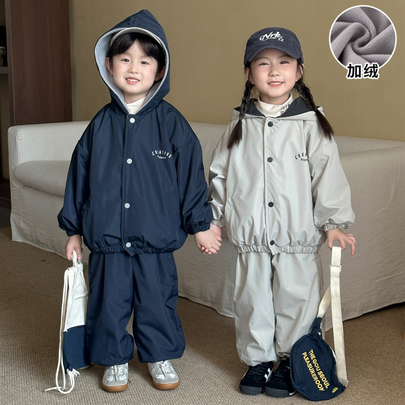 Setelan Hoodie Anak Laki-laki  - Toddler Boy Winter Fleece Jacket ulasan dan harga